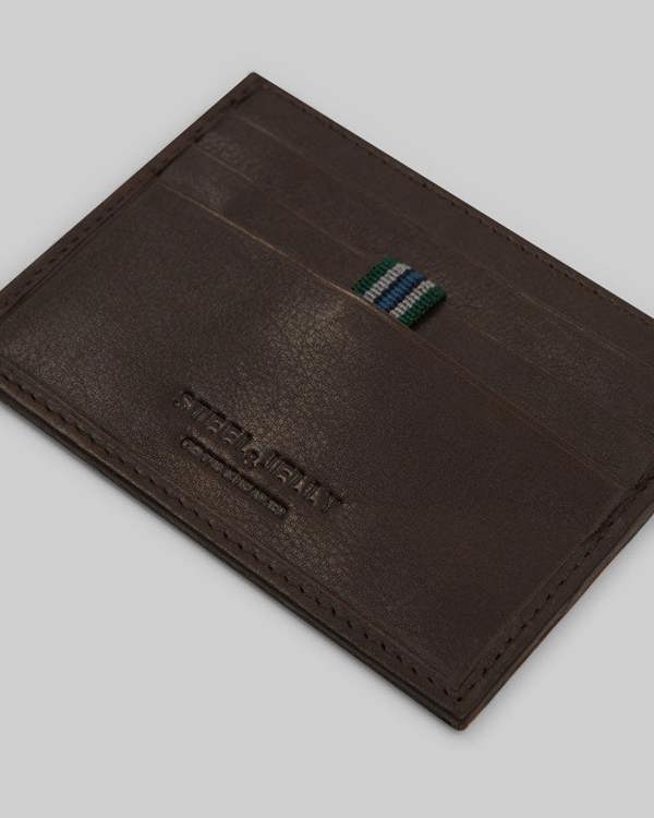 Steel & Jelly Leather Card Holder