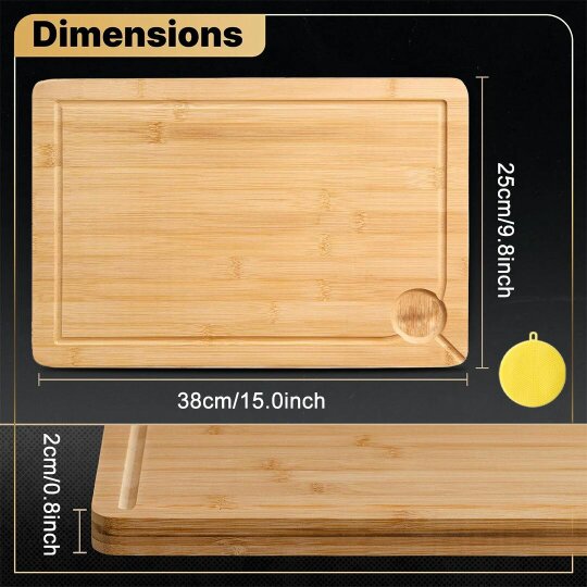 Havendro Wooden Bamboo Cutting Kitchen Serving Wood Butchers