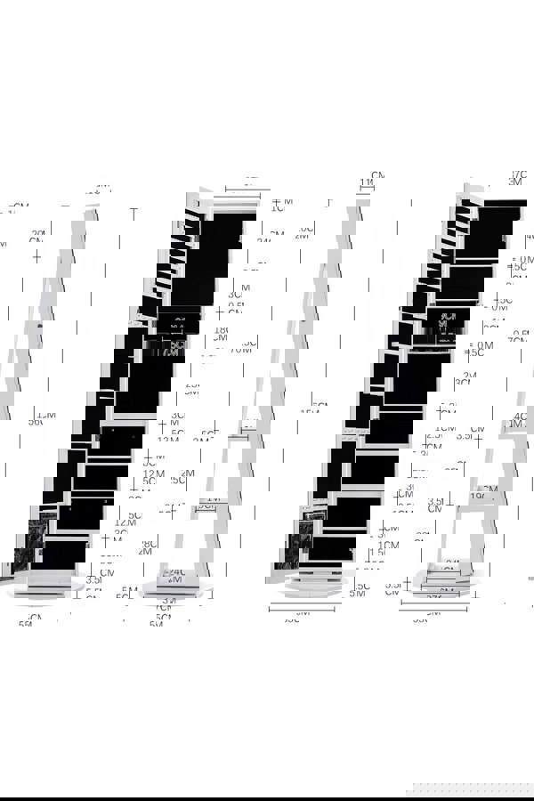 Living and Home 360°  Rotating Jewelry Cabinet With Mirror 156CM High,Large Capacity Floor Standing Jewelry Organizer