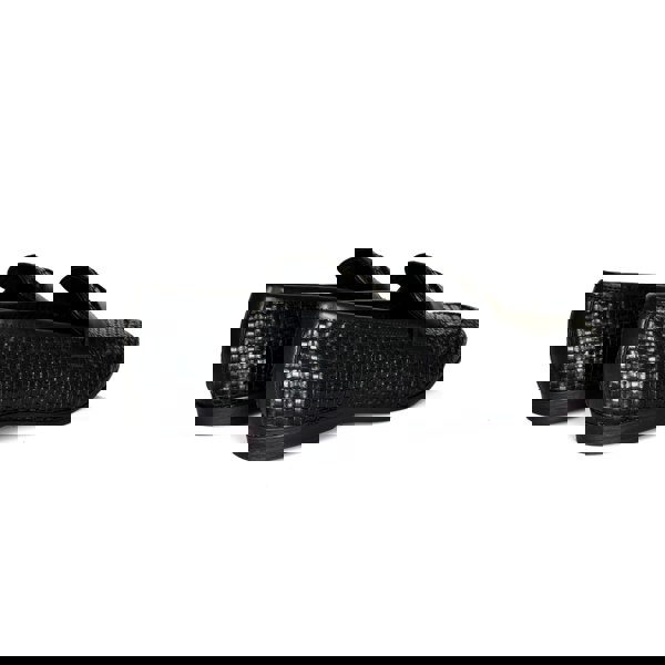 Lorenzo Woven Loafers - Black