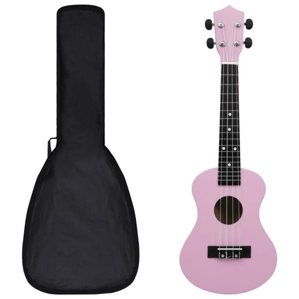 Berkfield Soprano Ukulele Set with Bag for Kids Pink 23"