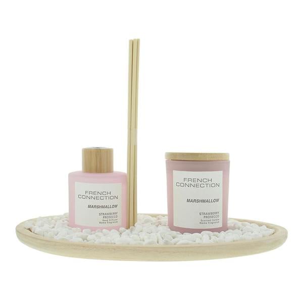 French Connection Pastel Collection Marshmallow Diffuser 100ml + Candle 130g