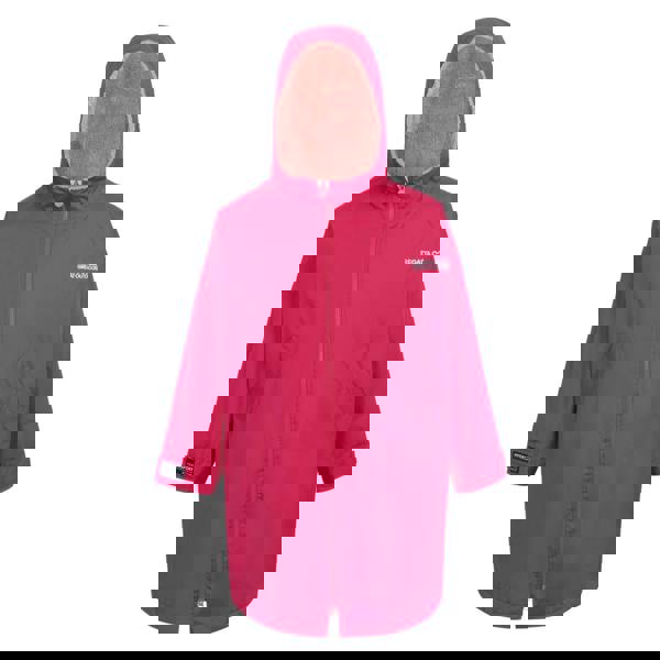 Regatta Childrens/Kids Changing Robe - Pink Potion/Pink Shell