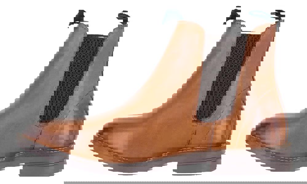 Catesby Mens Smart Casual Dress Leather Dealer Chelsea Pull On Boots