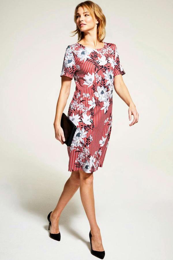 HotSquash Riviera Short-Sleeved Print Shift Dress
