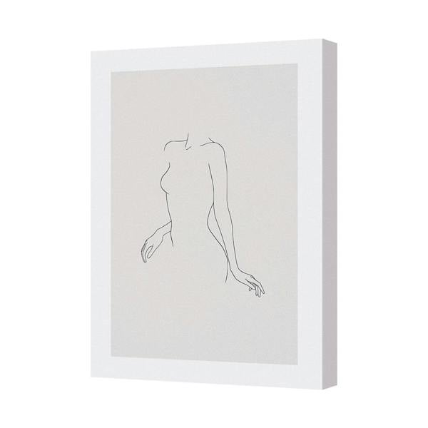 Benjamin Tate Design Minimalist Line Art Canvas Portrait Wall Art 8937 Print