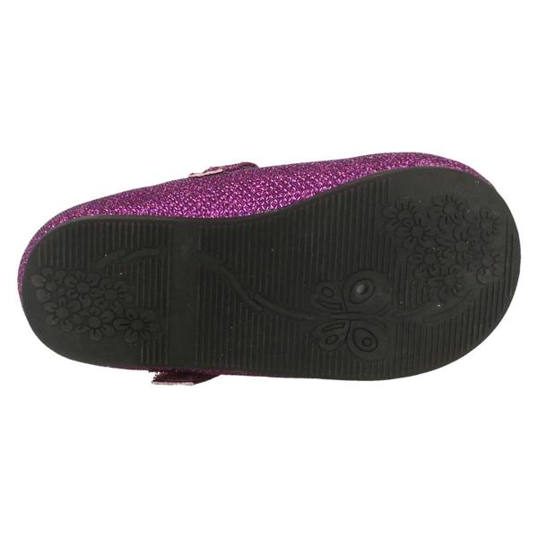 Spot On Girls Spot On Flat Shoe With Glitter Bow Decoration