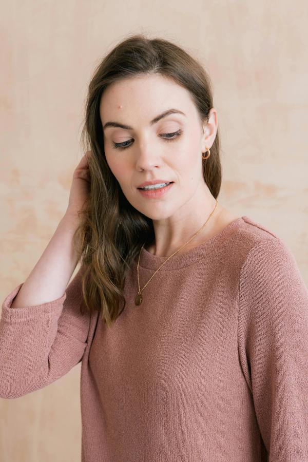 Lily & Me Olive Shirt Jumper Soft Pink