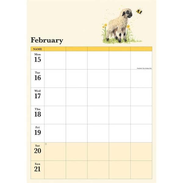 Bree Merryn A3 Family Planner 2027, Family Planners, Week To View, Animals, Gift