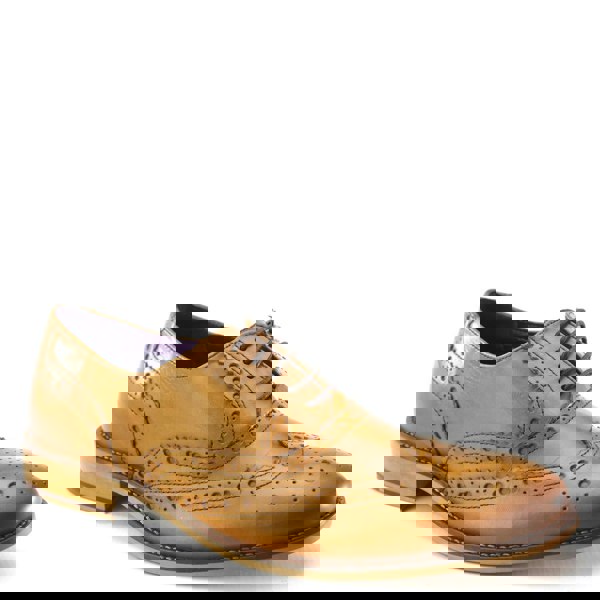 Frank James Redford Mens Leather Lace Up Wingtip Formal Gatsby Evening Brogue Shoes