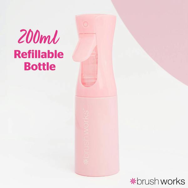 Brushworks Continuous Mist Spray Bottle - Pink
