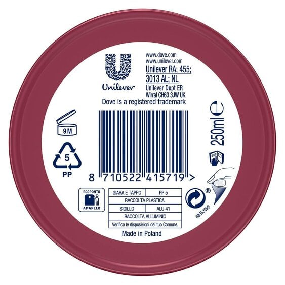 Dove Pro Age Body Butter Cream with Olive Oil Body Care+Moisture 250ml, 18 Pack