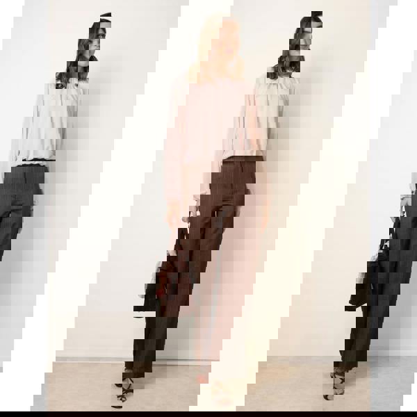 Blue Vanilla Batwing Puffball Blouse