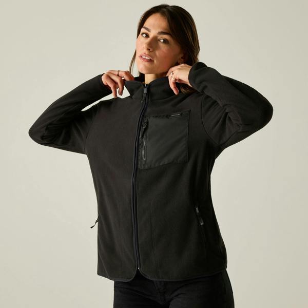 Regatta Womens/Ladies Frankie Full Zip Fleece - Black - 