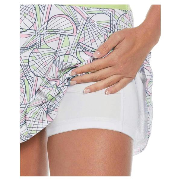 Original Penguin Womens/Ladies Geometric Tennis Skort - Bright White - 