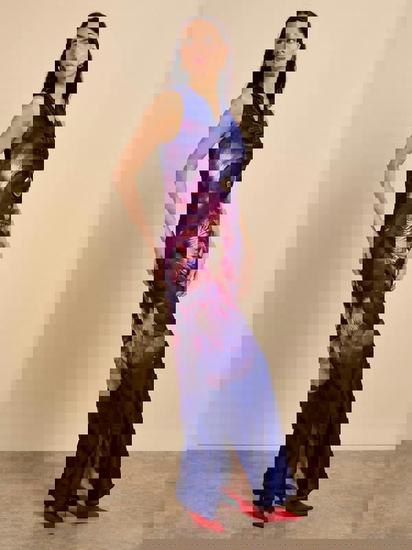 GWD Jessie Floral Printed Sleeveless Maxi Dress