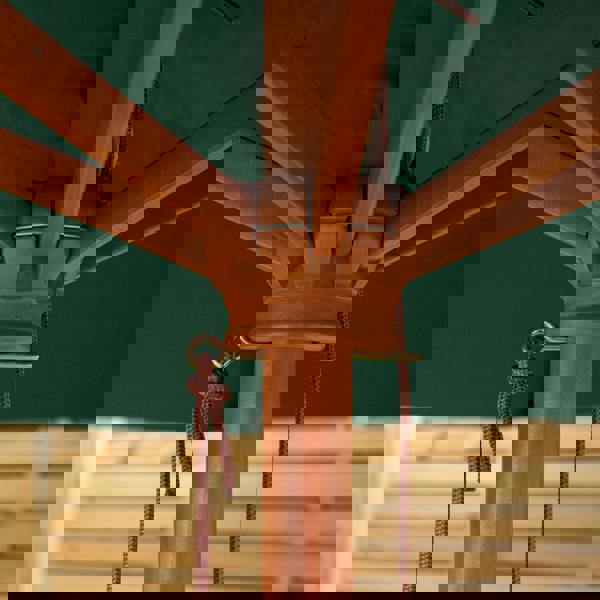 Samuel Alexander 2.7m Outdoor Wooden Garden Parasol Sun Shade with Carry Bag in Green