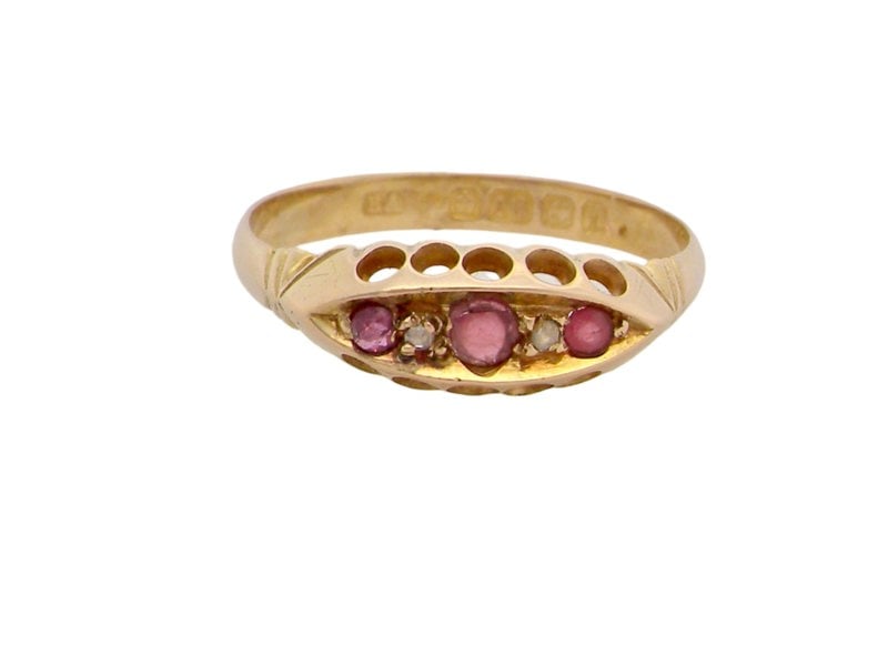 An antique Ruby and Diamond Ring