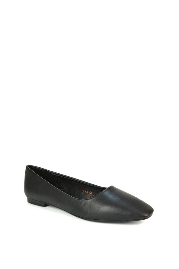 XY LONDON Square Toe Slip On Flat Heel Ballerina Pumps