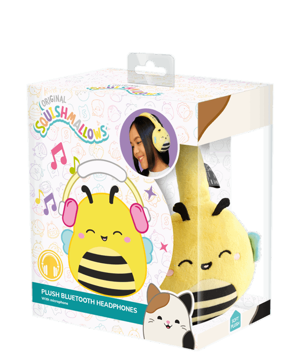 Lazerbuilt | Squishmallows Sunny Plush Bluetooth Headphones