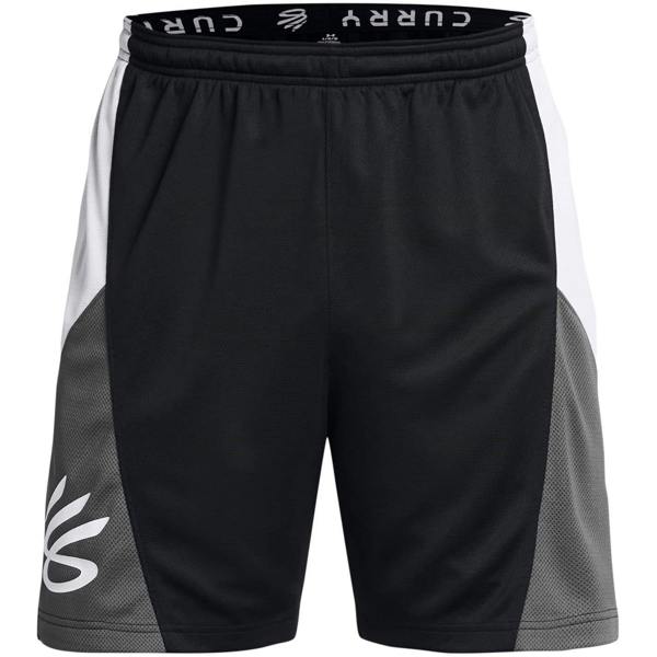 Under Armour Mens Graphic Print Basketball Shorts - Black/Grey - 