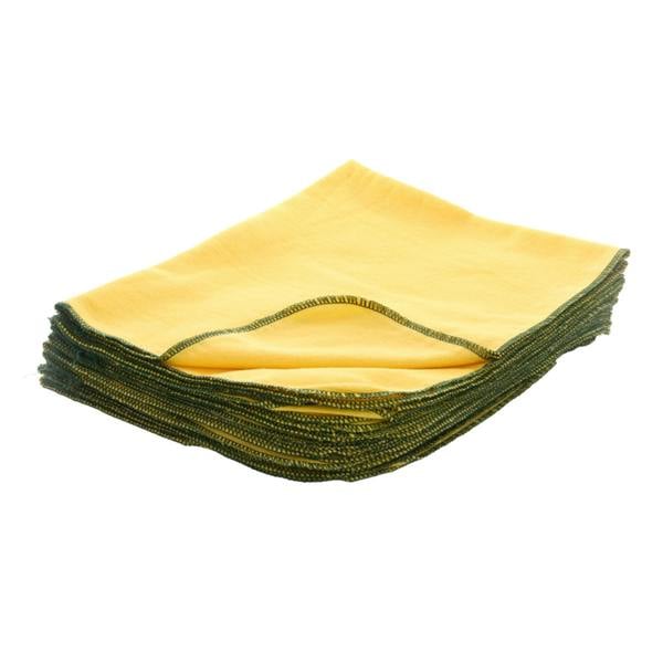 Leecroft Best Yellow Duster Green Edge 60cm x 50cm - One Colour - 