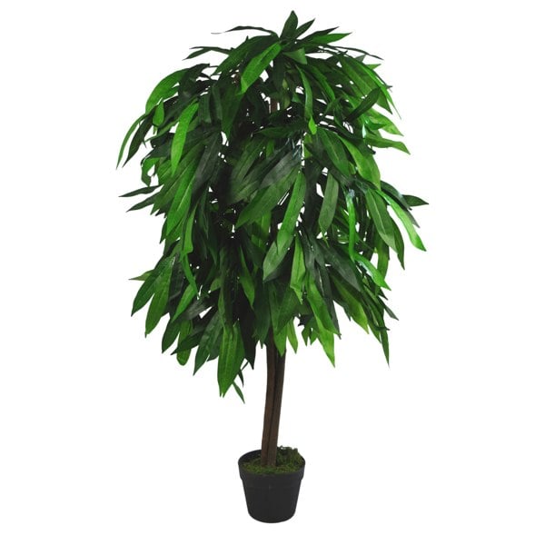 Leaf 120cm (4ft) Tall Large Artificial Mango Tree Plant