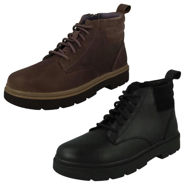 Clarks Boys Clarks Lace Up Ankle Boots Lorcam Trail
