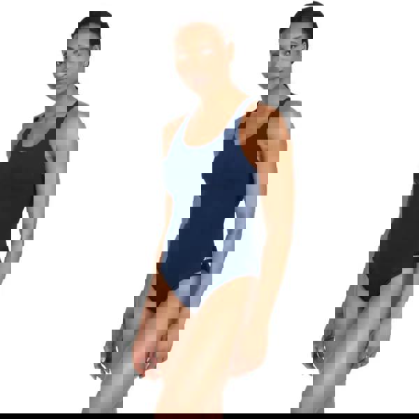 Zoggs Cottesloe Powerback navy one-piece swimsuit with racerback