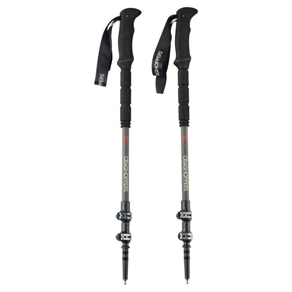 Craghoppers Treklite Carbon Trekking Poles (Pack of 2) - Carbon Grey/Black