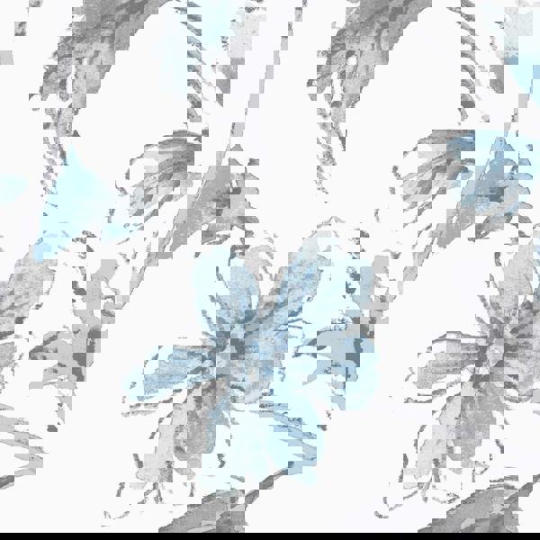 Laura Ashley Wild Meadow Wallpaper - White - 10m