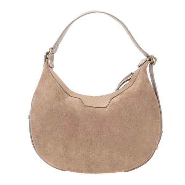 Elie Beaumont Crescent Suede Bag - Taupe