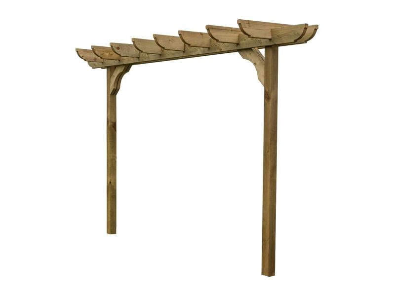 Arbor Garden Solutions Corbel Double Beam Pergola, Plant Climbing Arbour - Sculpted brace