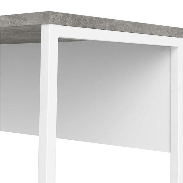 Wyld Haus Billabong White and Grey Wood Corner Desk 2 Drawers
