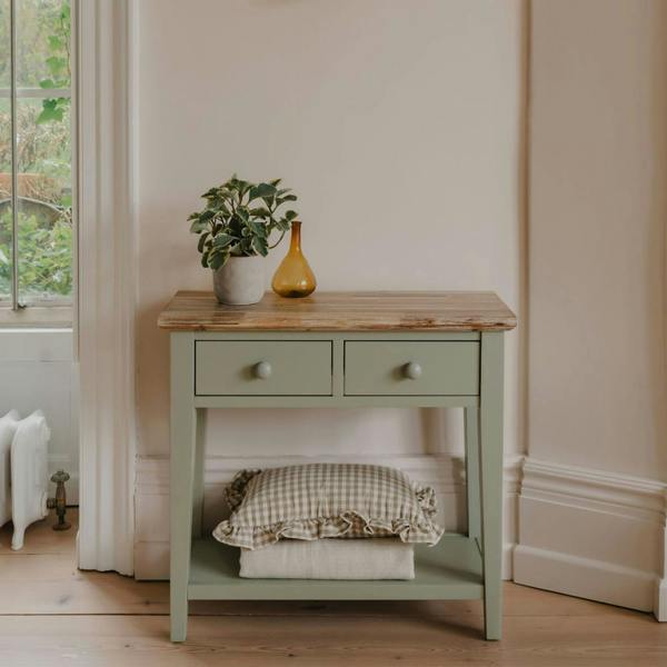 Statement Furniture Florence Small Console Table with 2 Drawers and Shelf