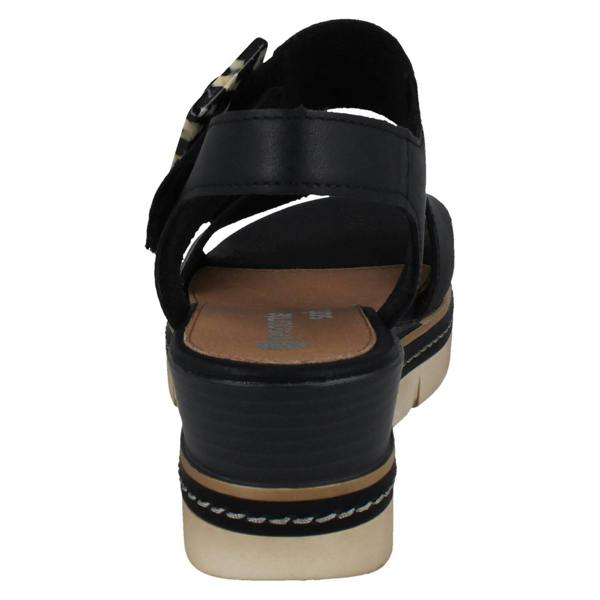 Remonte Ladies Remonte Leather Wedge Sandals D2L53