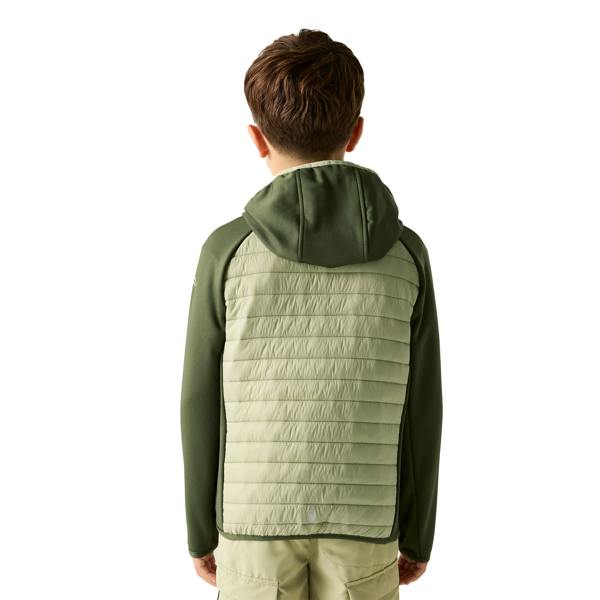 Regatta Childrens/Kids Andreson Hybrid Jacket - Dark Khaki/Light Sage - 