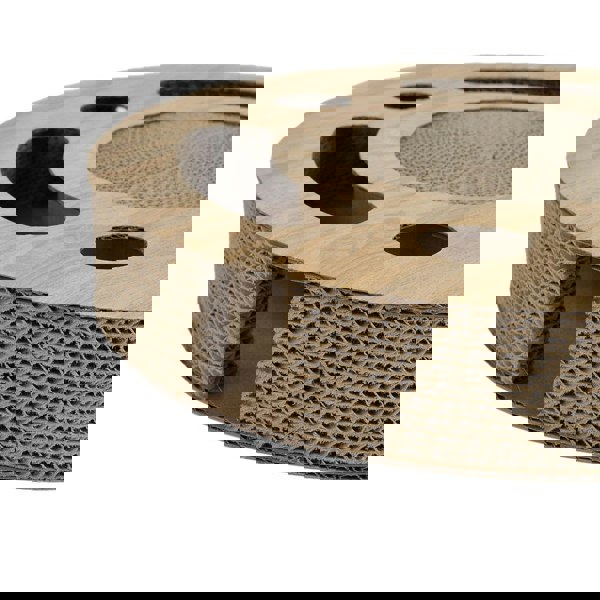 Round Cat Scratcher with Ball Toy Living and Home