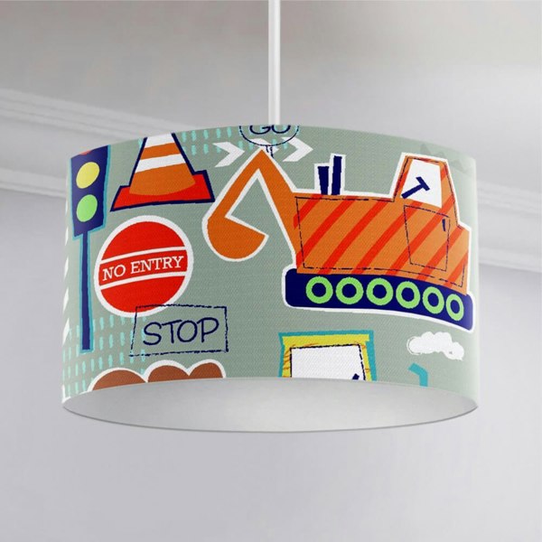 Big Diggers Ceiling Lampshade Lampshade - Happy Linen Company