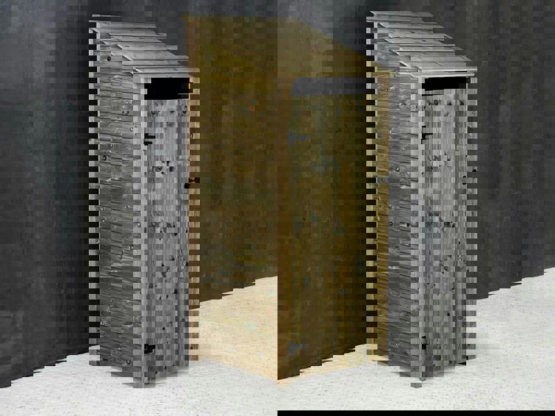 Arbor Garden Solutions Wooden Premium Tongue/Groove Log Store with Door (W-79cm,H-126cm or H-180cm, D-88cm)