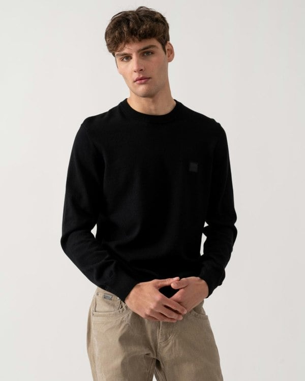 BOSS Orange Kanovano Mens Crew Neck Jumper NOS - Black 001