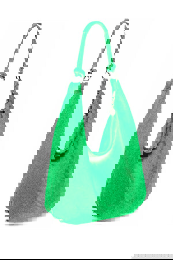 Kitise Large Slouch Italian Suede Leather Hobo Tote Bag