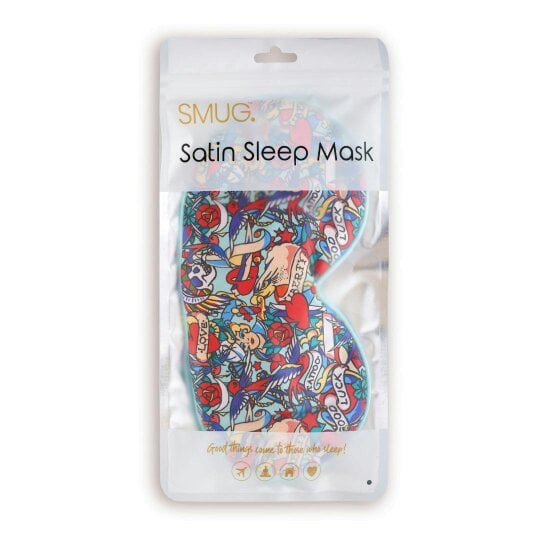 SMUG Satin Sleep Mask - Tattoo Print