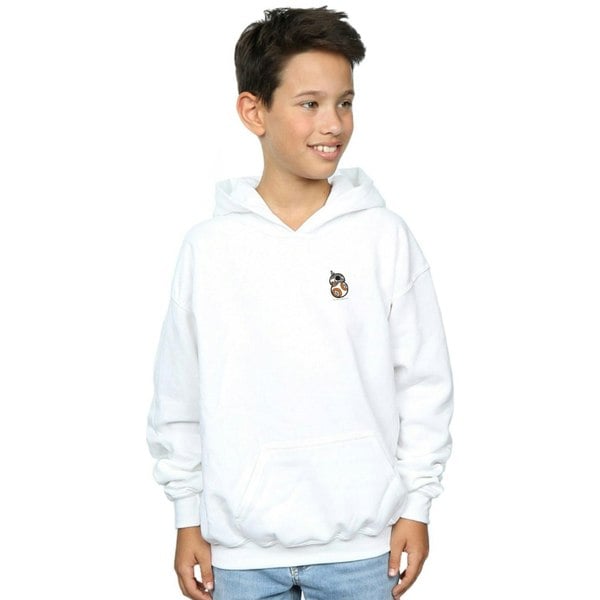 Star Wars Boys The Force Awakens BB-8 Chest Print Hoodie - White