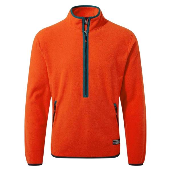 Craghoppers Mens Mock Neck Regular Sweatshirt - Macaw Red - 