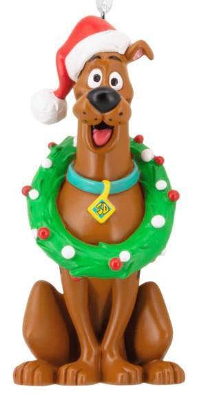 Scooby Doo with Wreath Christmas Tree Ornament