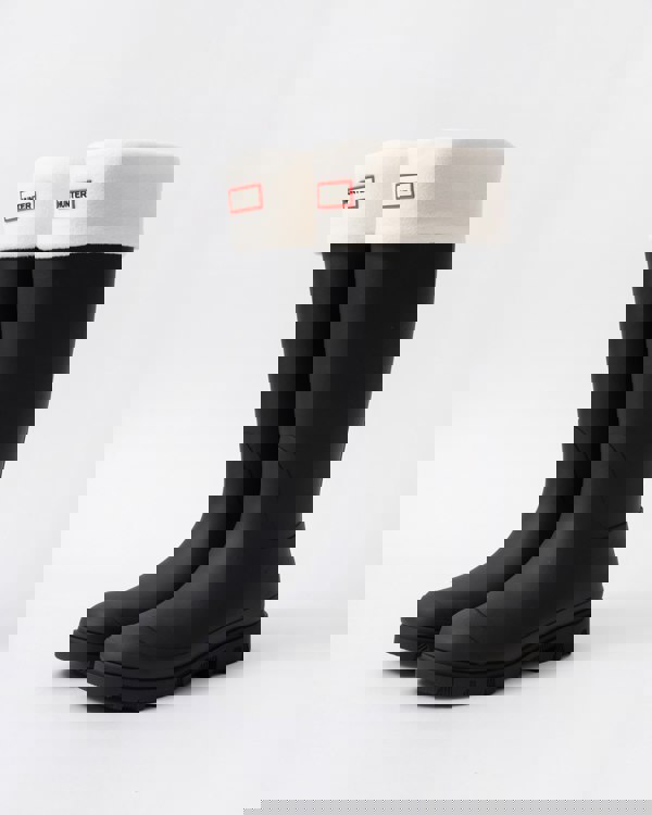 Hunter Fleece Tall Boot Sock - Hunter White - CHO - Designer Unisex Socks