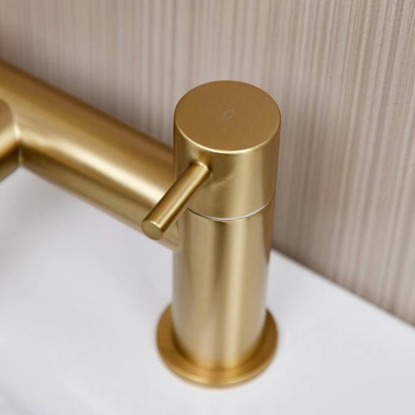 Flode Kumla | Bath Shower Mixer | Including Handset and Holder | Brushed Brass