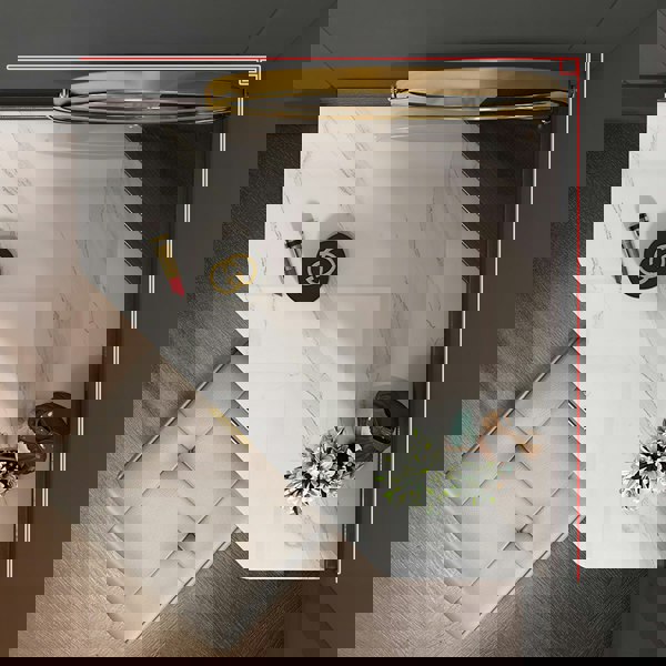 Amigo Small Corner Dressing Table, Slimline Dressing Table, With LED Mirror-Weilai Concept-Weilai Concept