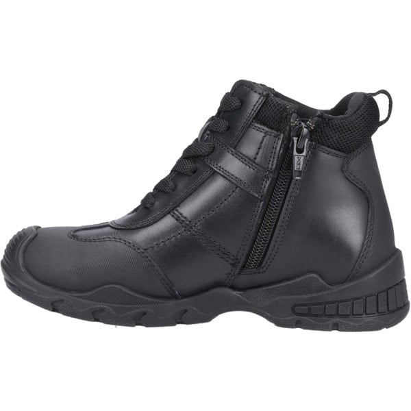 Hush Puppies Titus SNR Leather Boys's Black Boots